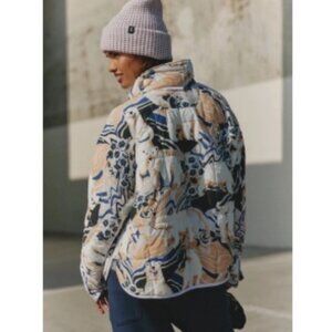 NWT Free People Movement Pippa Printed Packable Puffer Jacket Polar Bear | Small